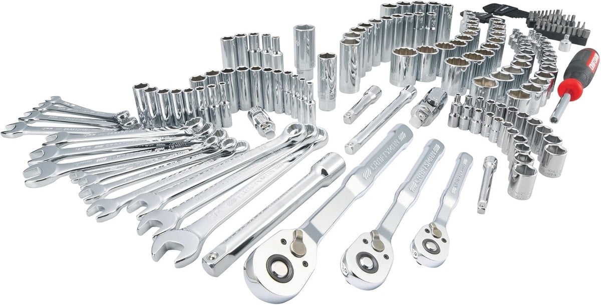 Mechanics Tool Set, 1/4 and 3/8 Inch Drive, 189 Piece (CMMT12134)