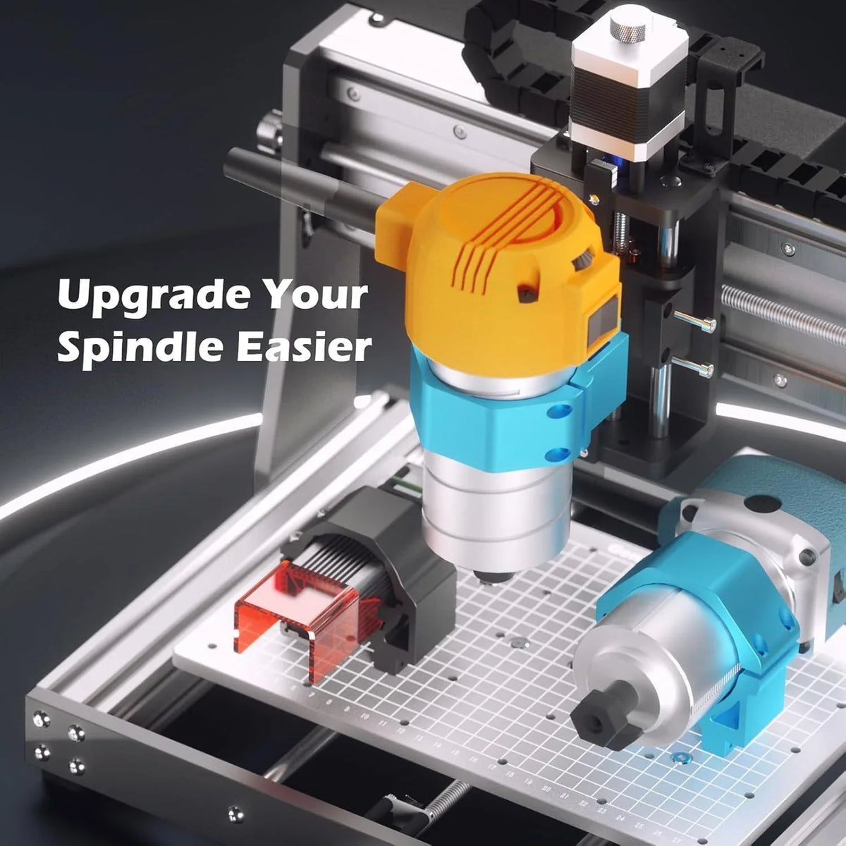 Router Kit GRBL Control 3 Axis Plastic Acrylic PCB PVC Wood Carving Milling Engraving Machine with Offline Controller, XYZ Working Area 300 x 180 x 45mm
