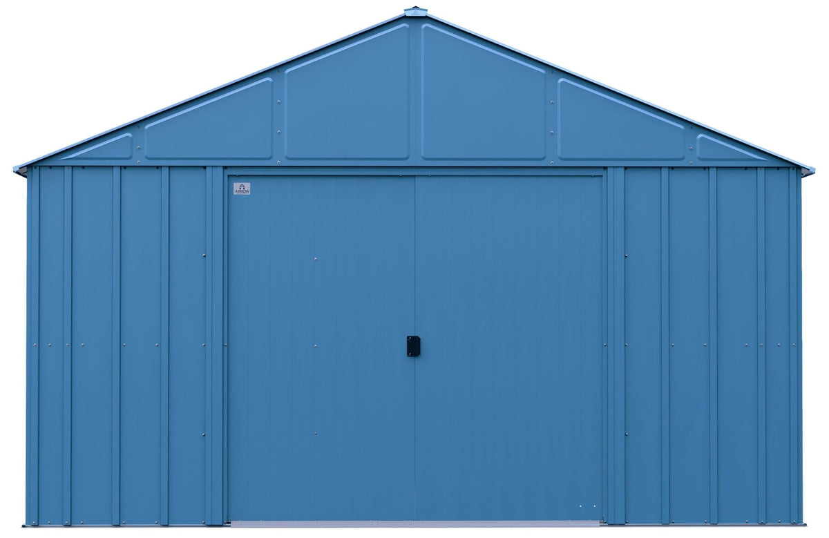 Classic 12x12-ft Blue Grey Corrosion-Resistant Steel Shed