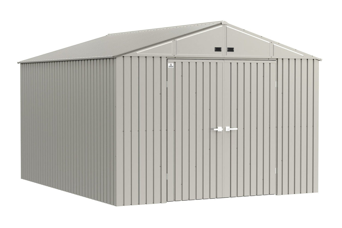 Elite 10x12-ft Cool Grey Corrosion-Resistant Steel Storage Shed