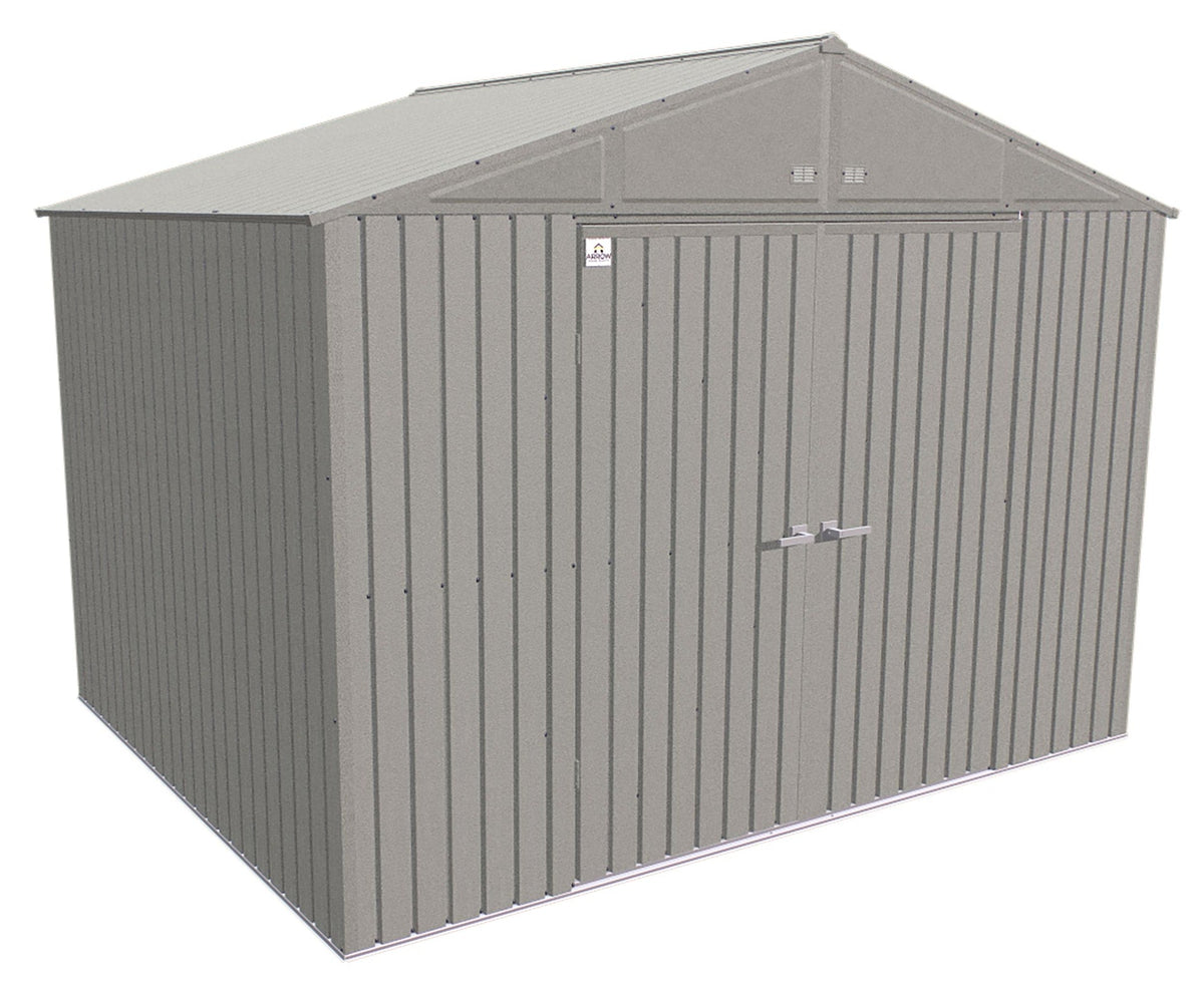 Elite 14x12-ft Anthracite Corrosion-Resistant Steel Shed