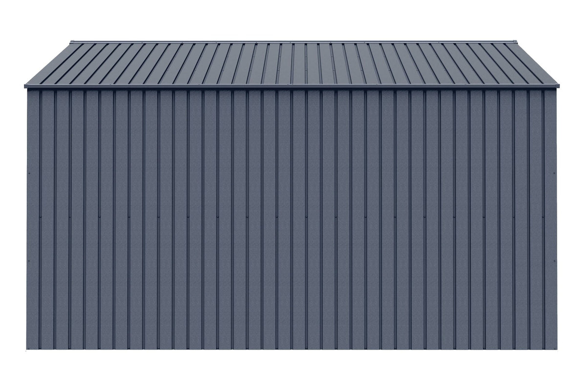 Elite 14x12-ft Anthracite Corrosion-Resistant Steel Shed