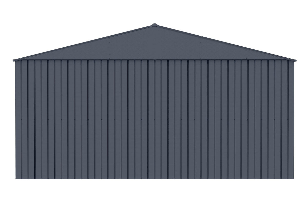 Elite 14x12-ft Anthracite Corrosion-Resistant Steel Shed