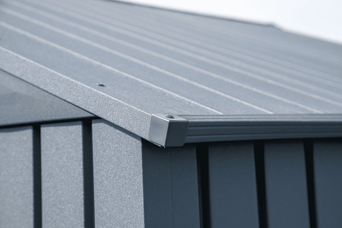 Elite 14x12-ft Anthracite Corrosion-Resistant Steel Shed