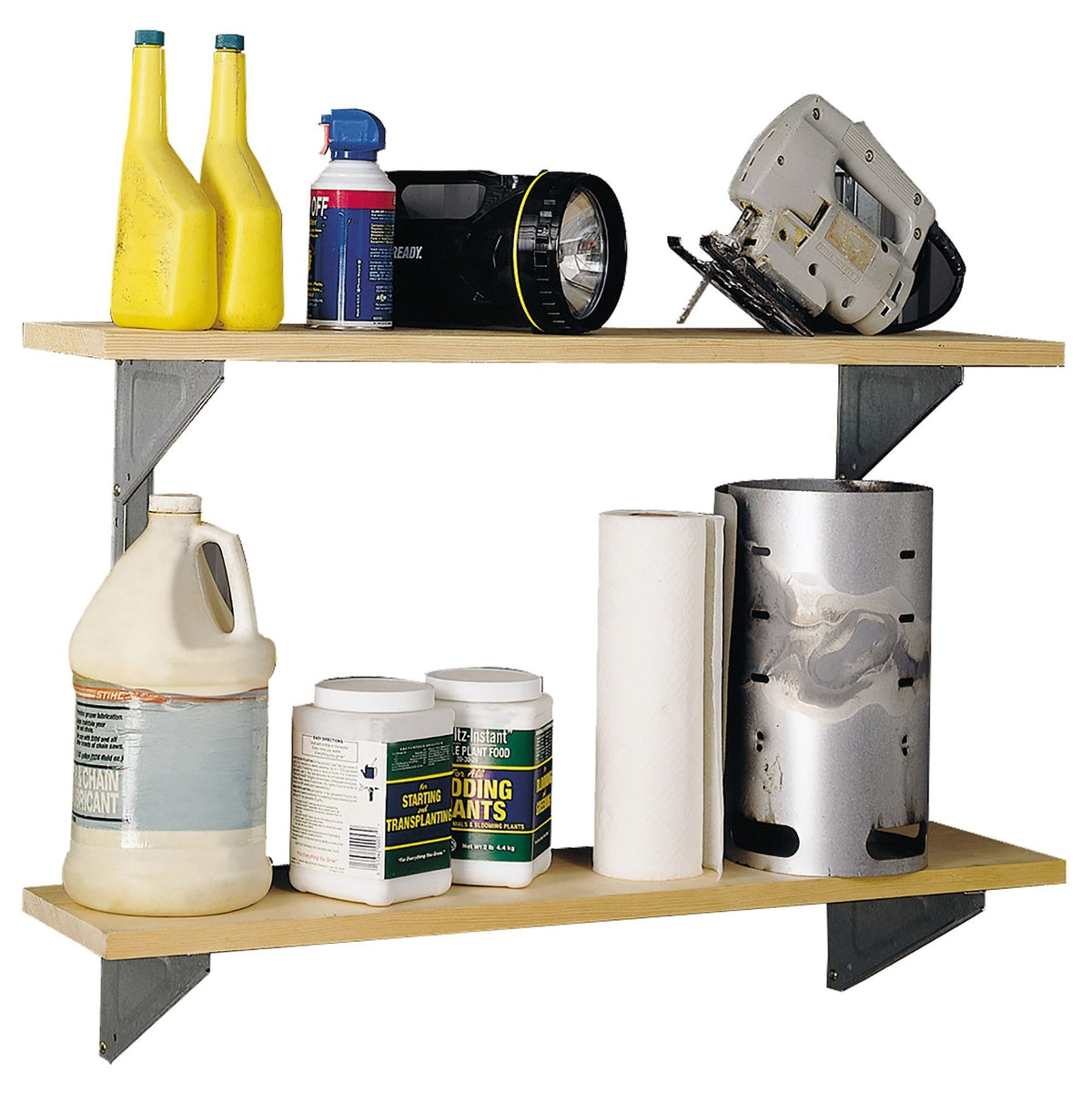 Galvanized Steel Shelf Kit with Hanger and Brackets