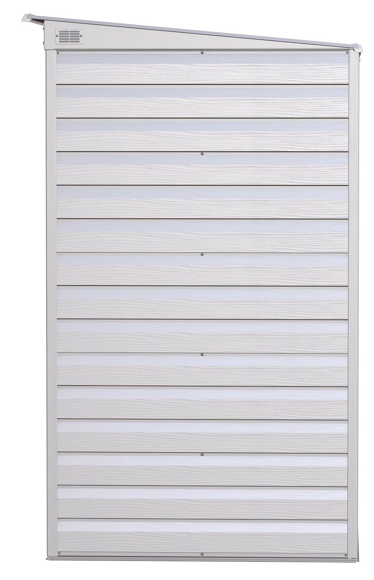 Select Galvanized Steel Storage Shed, Flute Grey, 6-ft x 4-ft