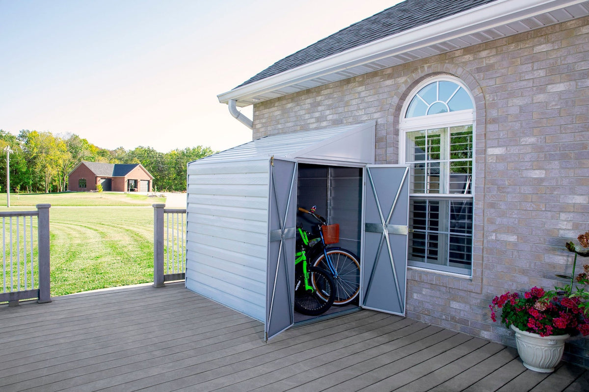 Yardsaver Electro Galvanized Steel Storage Shed, 4-ft x 7-ft