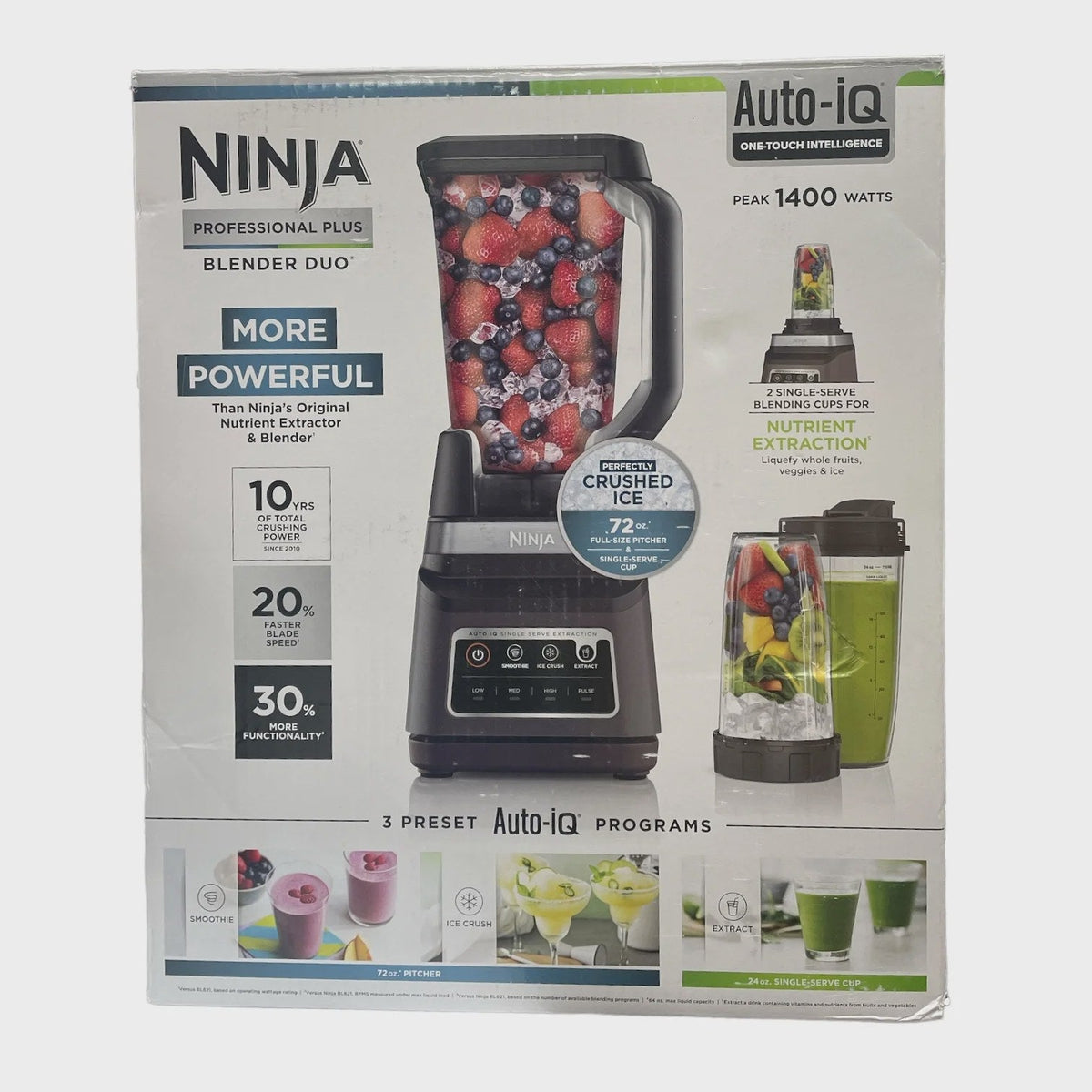 Professional Plus Blender DUO with Auto-iQ, Nutrient Extraction