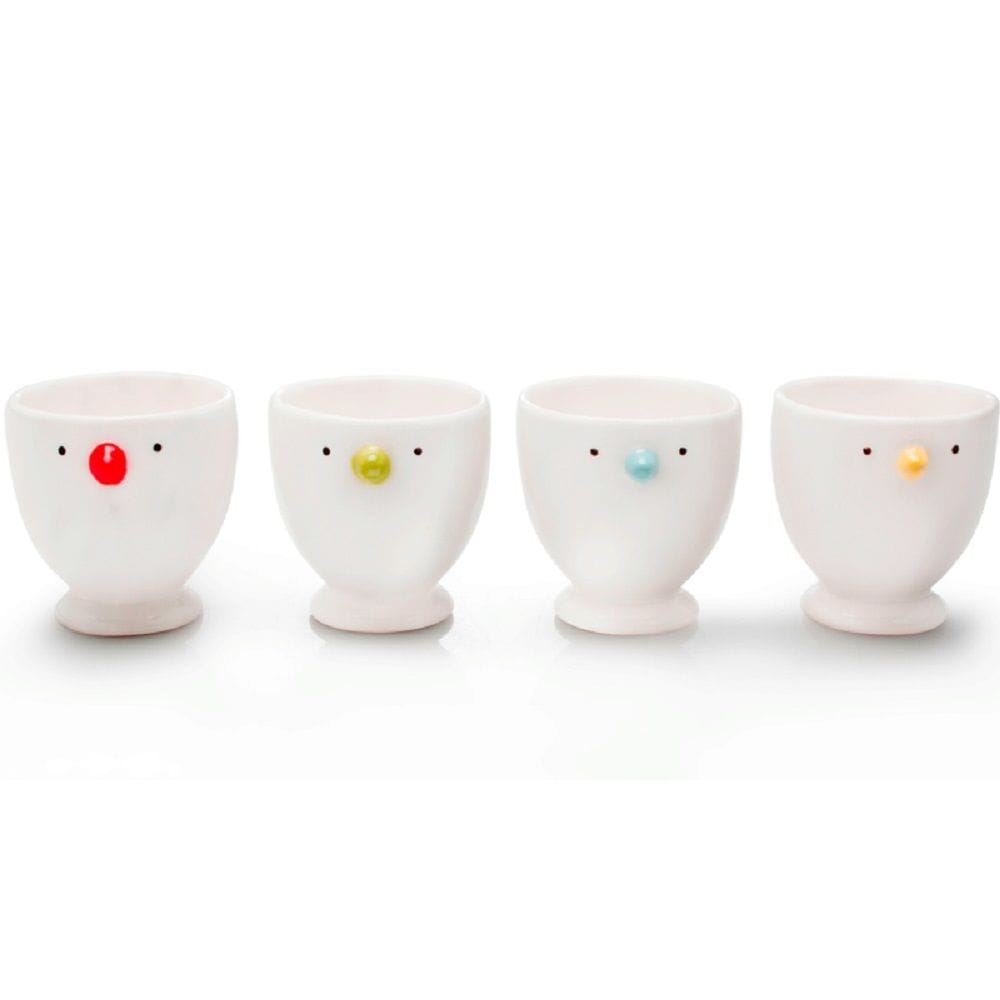 Chick Porcelain Egg Cups, 4-pk