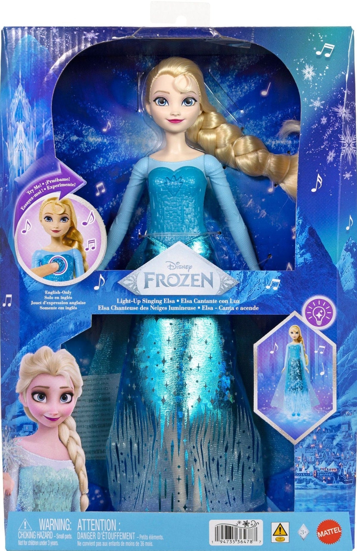 Frozen Elsa Ice Powder Feature Doll