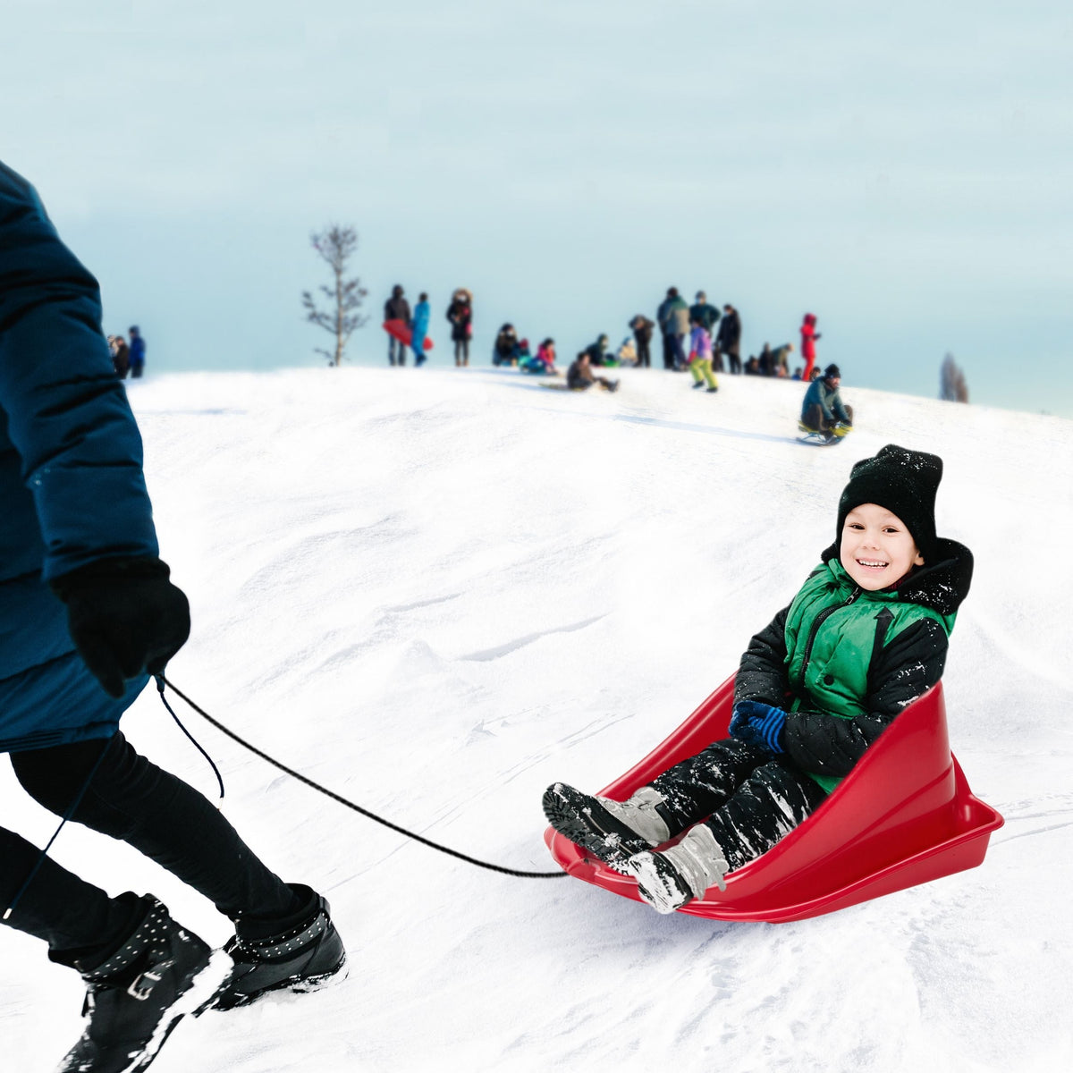 Toddler Snowflake Sled