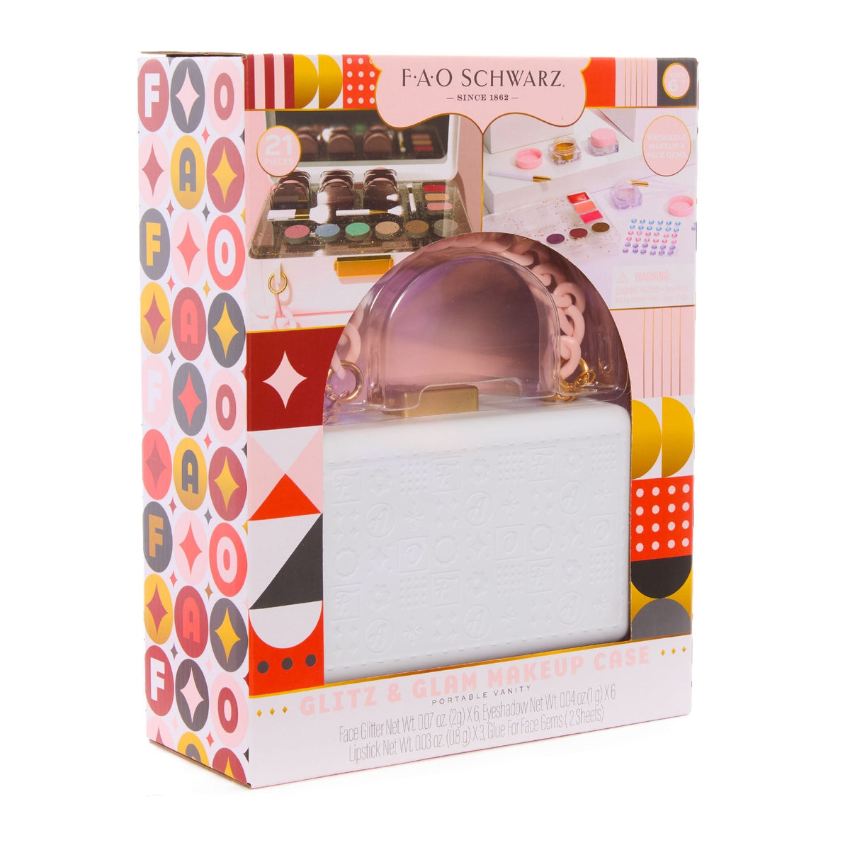 Girls Purse Makeup Case, Pink