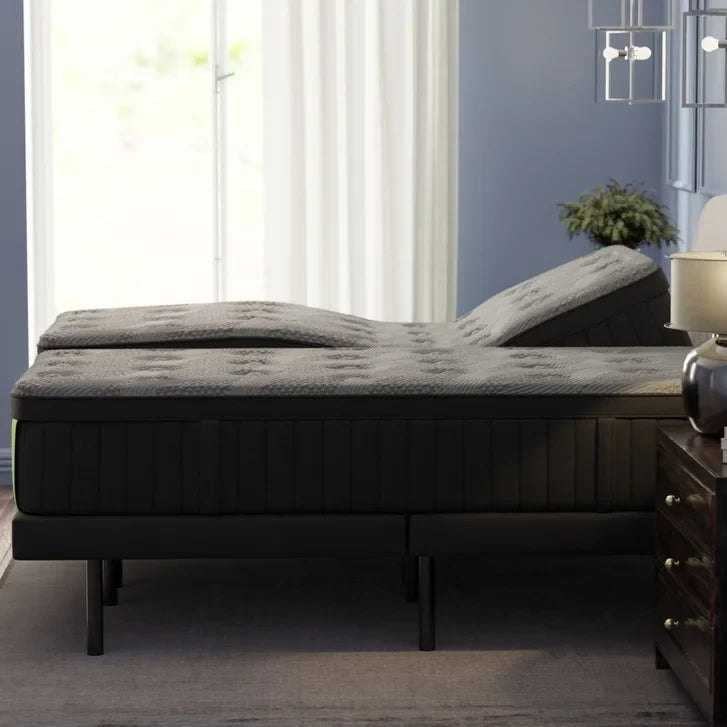 GhostBed Luxe II 35.6 cm (14 in.) Gel Memory Foam Mattress with Adjustable Base