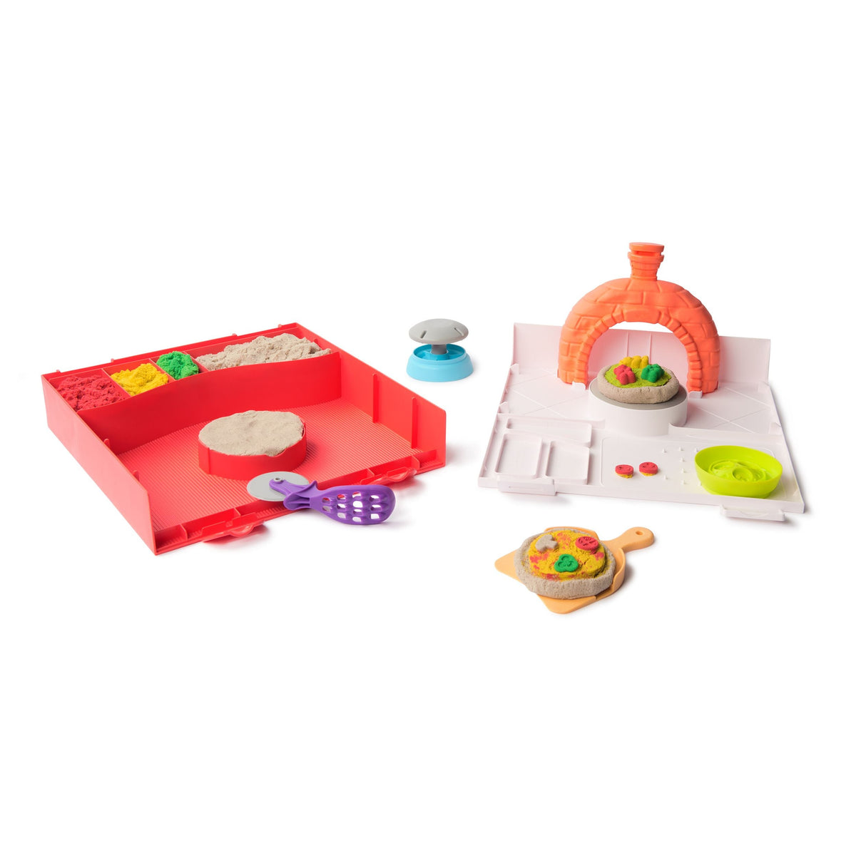 Sand 4-Colour SquishPizza Set with Rising Action