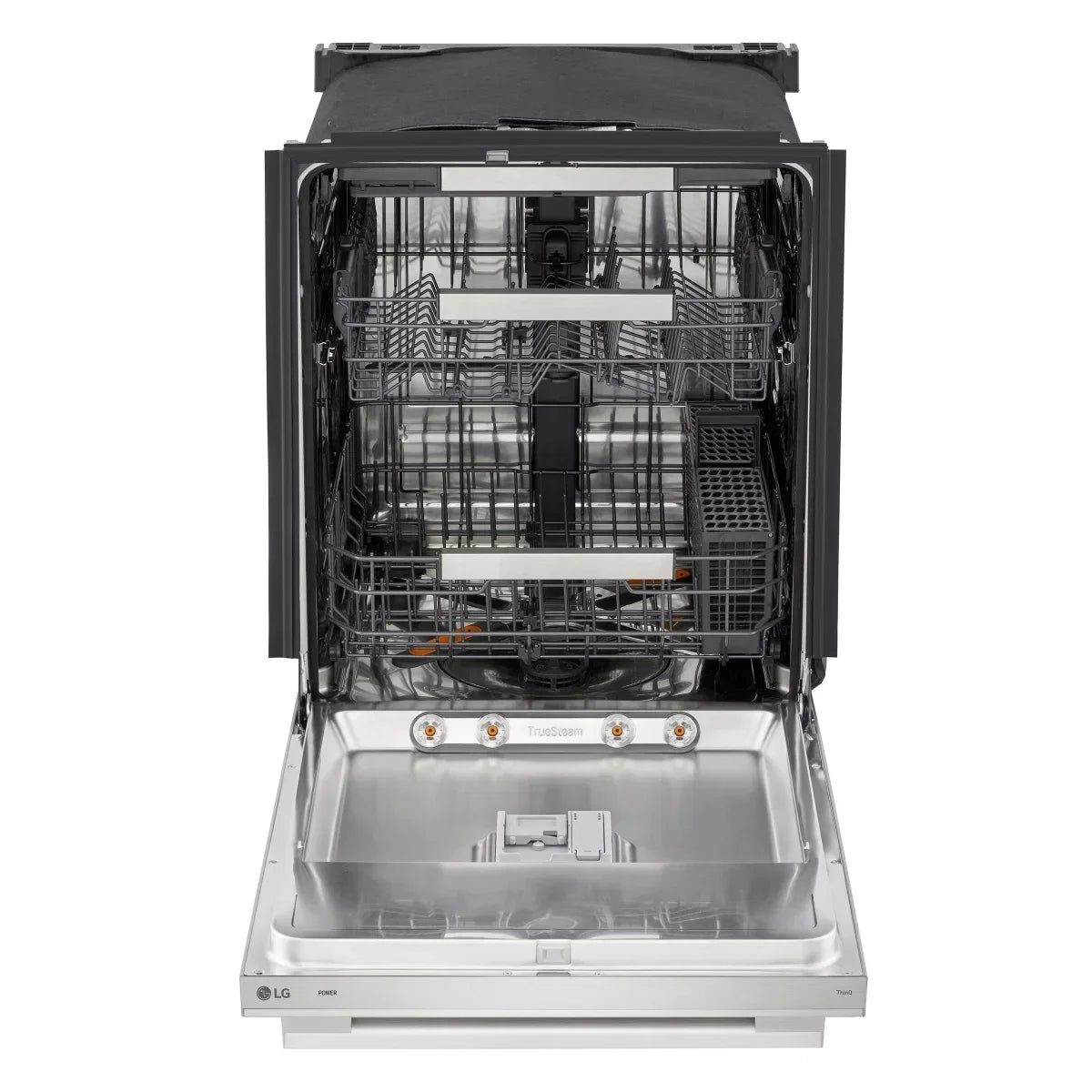 24 in. Stainless Steel FlushFit Top Control Dishwasher with AutoVentDry and Floor Status Indicator