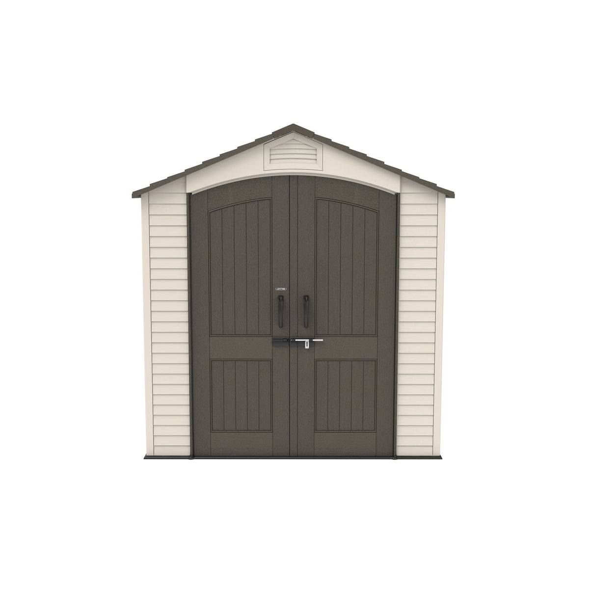 Lockable Steel Shed, Beige, 7 x 12 -ft
