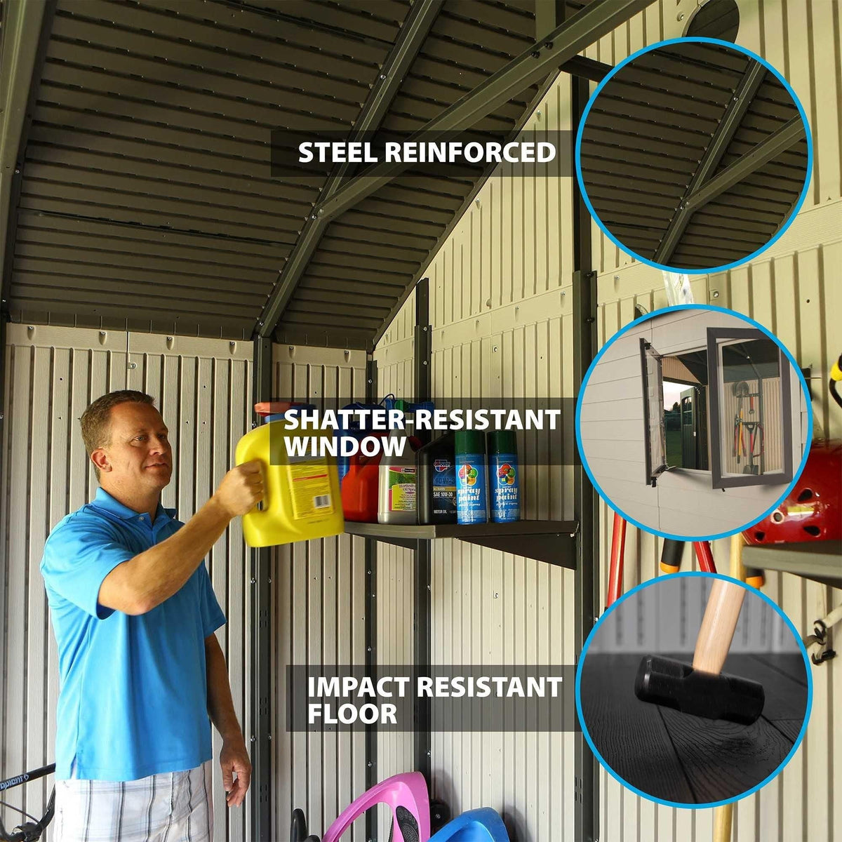 Outdoor Storage Shed, 11-ft x 18.5-ft