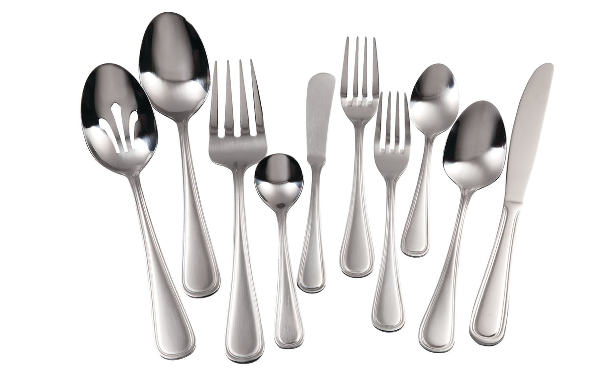 Stainless Steel Flatware Set, Serves 8, 45-pc