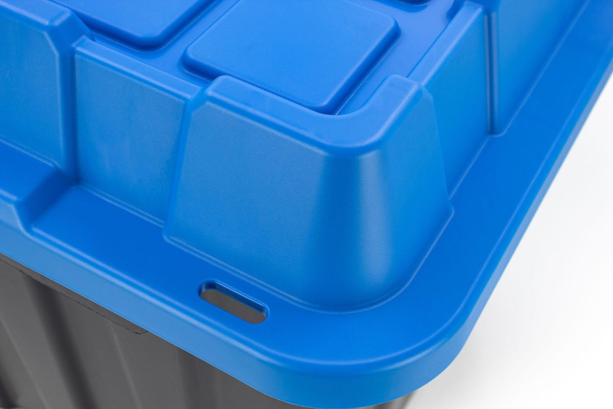 Heavy-Duty Polypropylene Tote with Domed Lid, 88-L