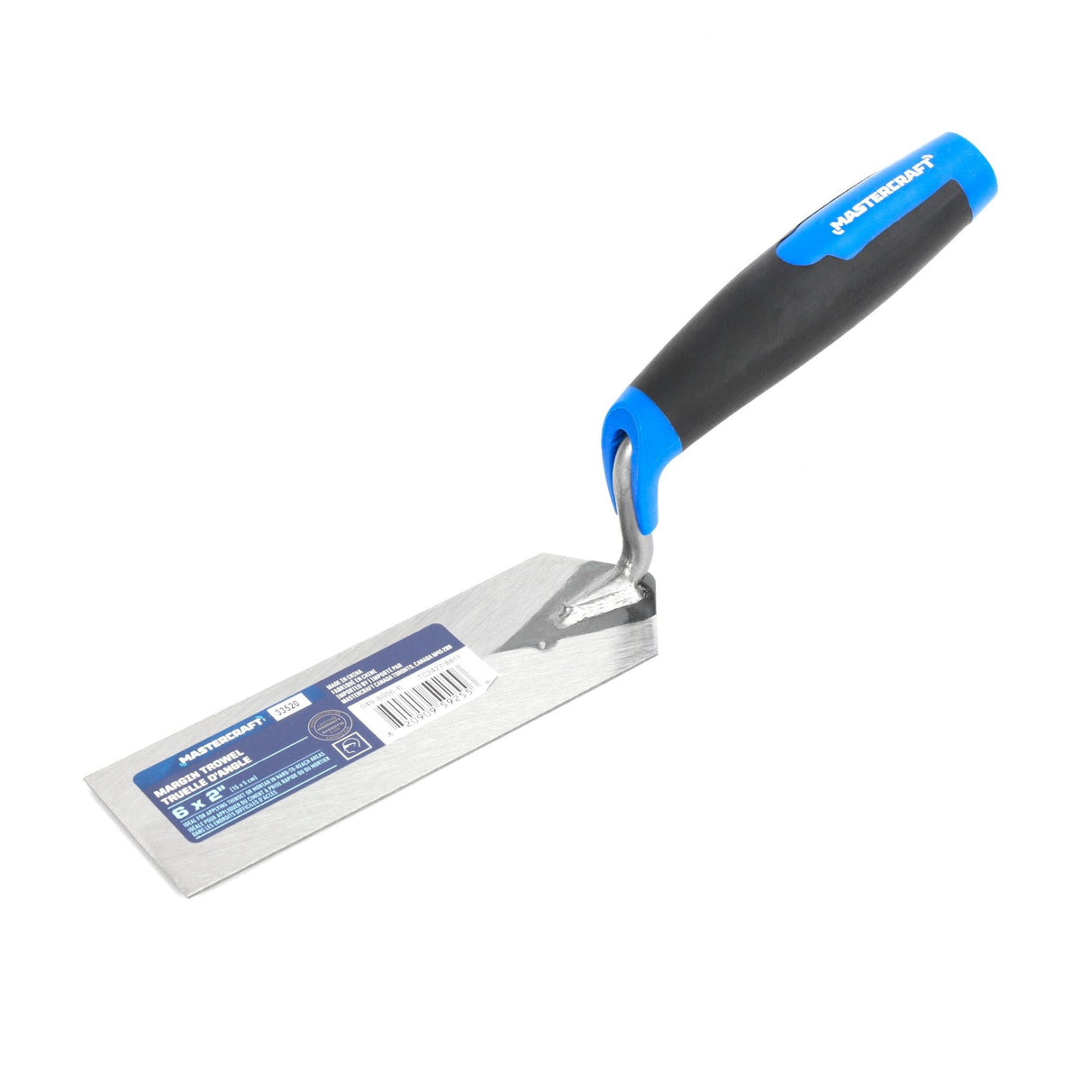 Tempered Steel Flat & Margin Trowel For Masonry & Concrete Work, 2 x 6-in