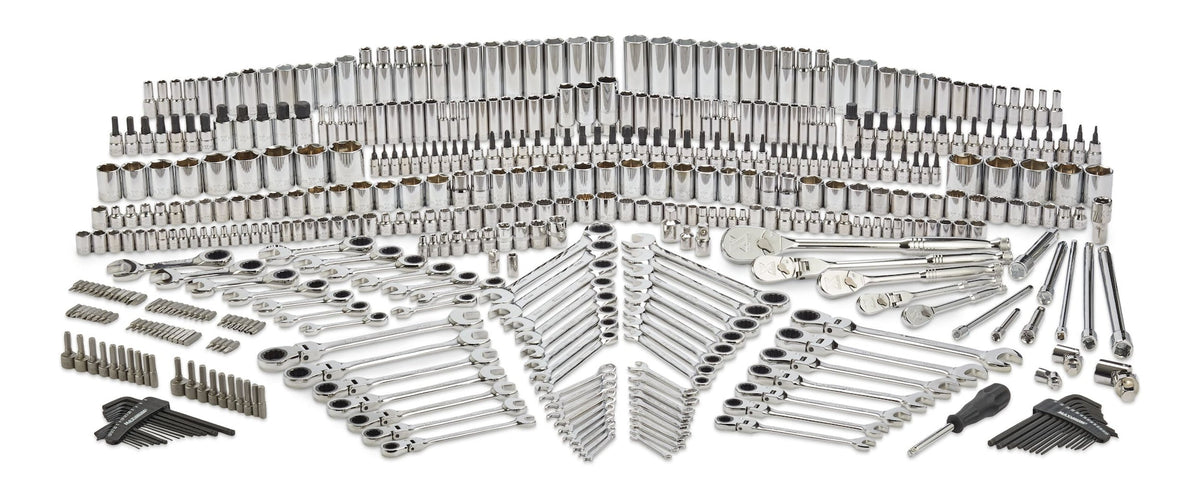 Master Socket & Wrench Set, 500-pc, CRV, Nickel-Chrome Plating