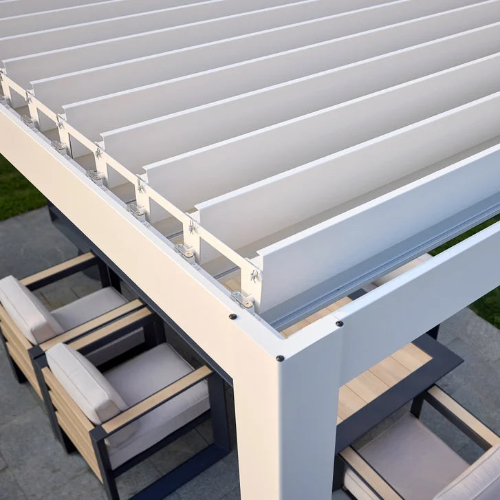 Mirador 8.8 ft. x 14.4 ft. Adjustable Louvered Aluminum Pergola