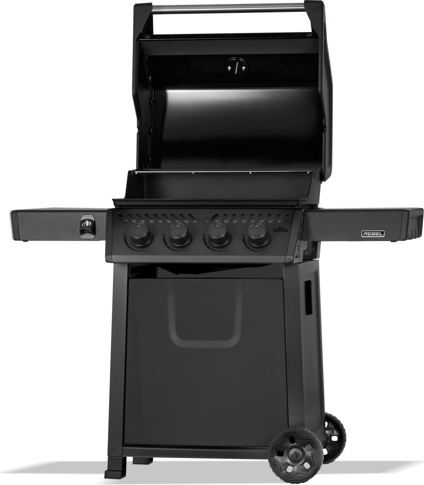 Rebel 425 4-Burner LP Gas BBQ, Matte Black