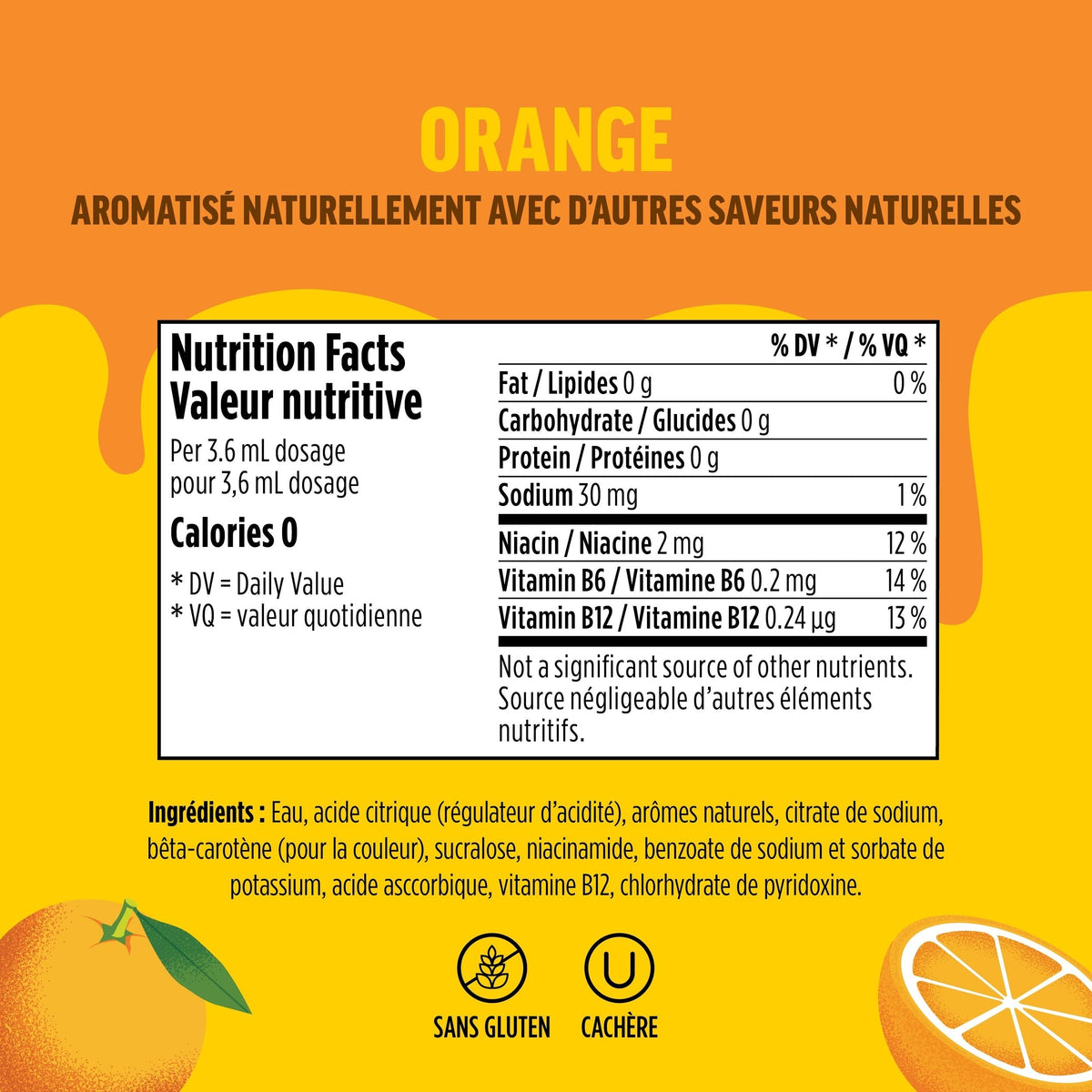 Thirsti FRUITI CHILL Orange Flavoured Water Drops