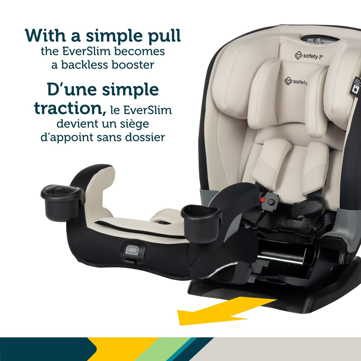 EverSlim All-in-One Dunes Edge Convertible Child Car Seat