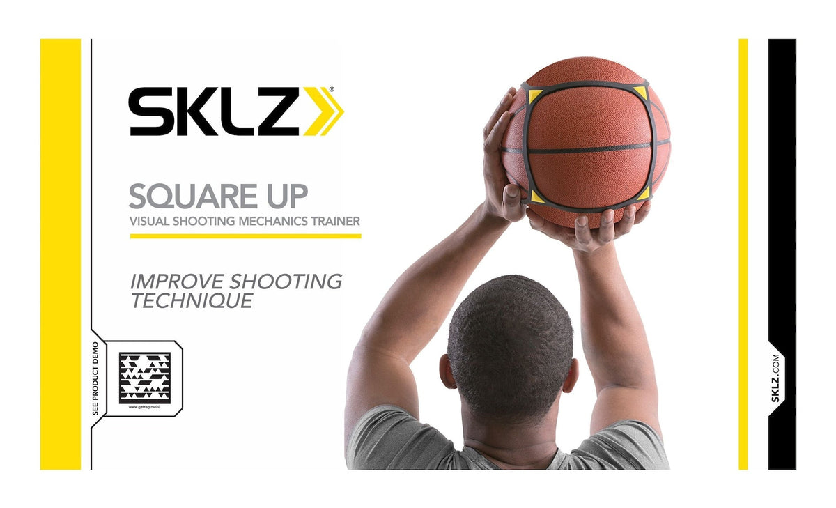 Square Up Visual Basketball Shooting Technique & Mechanics Trainer with Drills Guide
