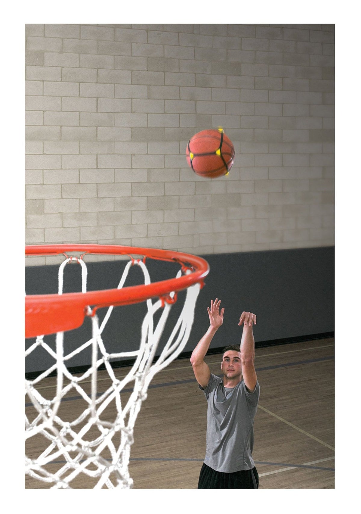 Square Up Visual Basketball Shooting Technique & Mechanics Trainer with Drills Guide
