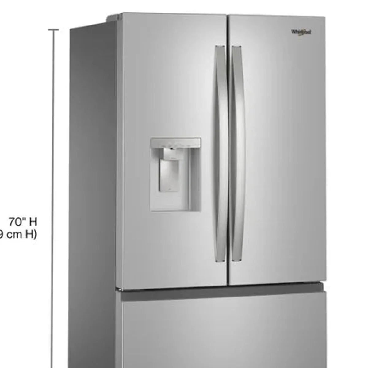 36 in. 30 cu ft. Standard Depth French Door Refrigerator with In-Door Water and Ice Maker