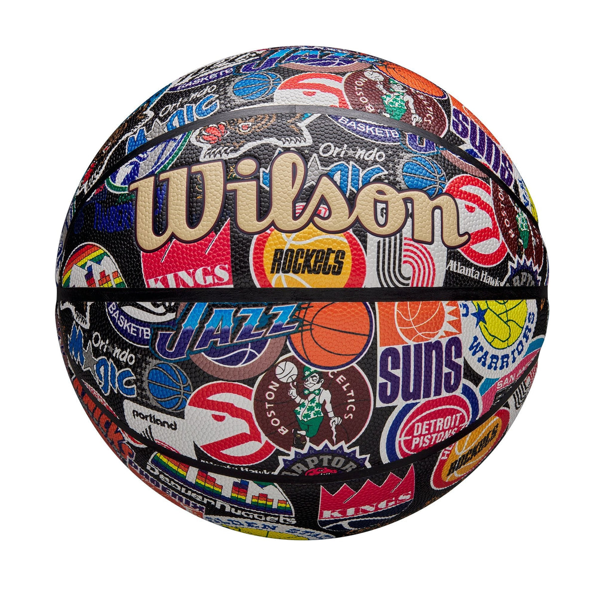 All Team Retro Classic Composite Leather Basketball, Official Size
