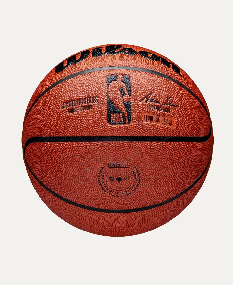 Authentic Indoor/Outdoor Basketball, Official Size, Brown