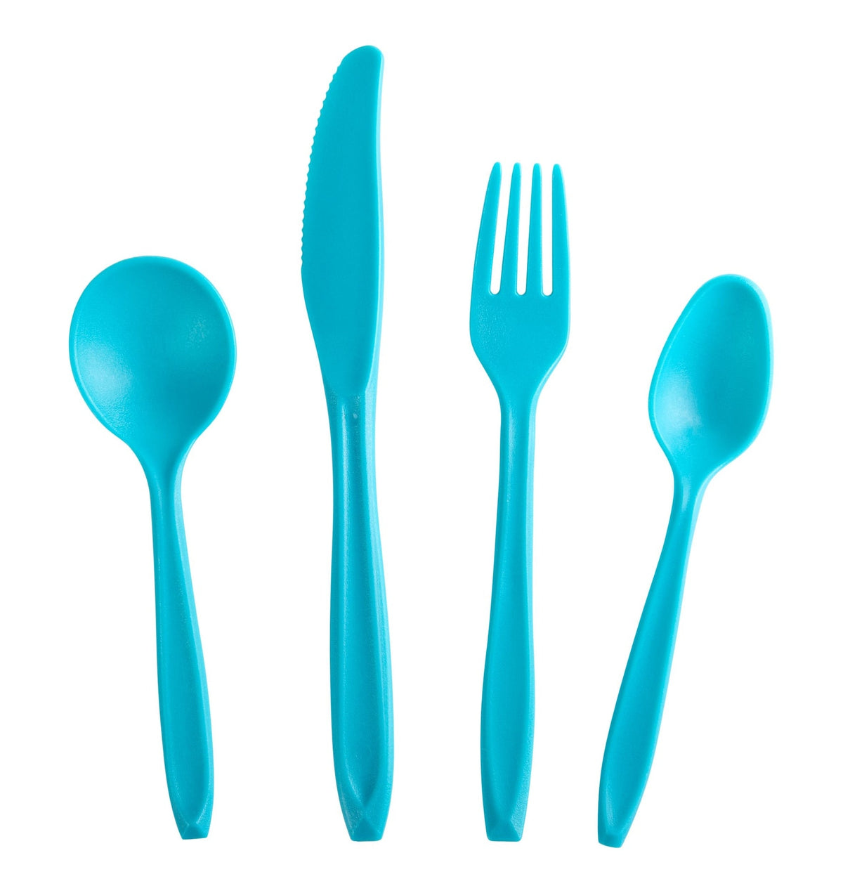 Reusable BPA-Free Plastic Camp Cutlery Set, 16-pc