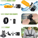 Equipped with a 50-piece accessory kit, 2 spare batteries and a 64GB memory card - a waterproof action camera - 5.3K HDR, 27 million pixels of photos, 1/1.9-inch sensor, live streaming function, webcam, and shake-proof function
