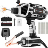 Portable Electric Welding Machine,110V Portable Welder Handheld with IGBT Inverter 5 Variable Current Adjustment,Portable ARC Welder Gun, Fits for 3/32" Wire Rods (Grey)
