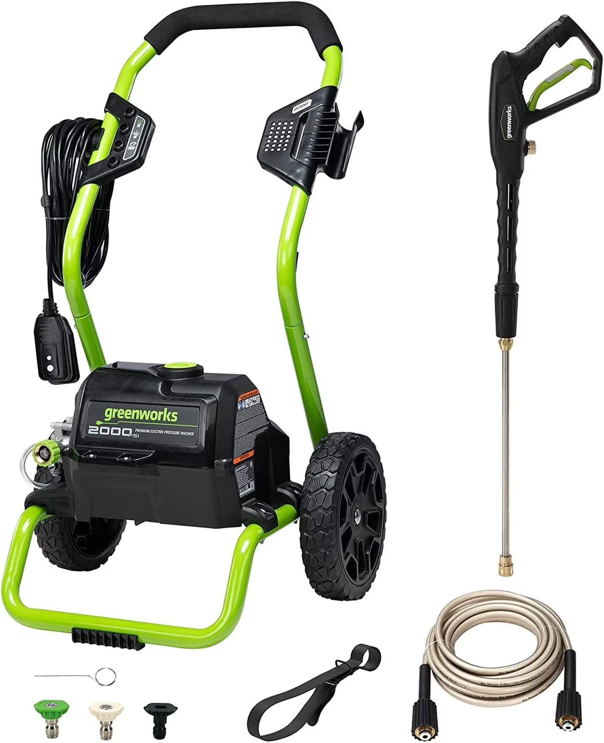 2000 Max PSI, 1.1 GPM (13 Amp) Electric Pressure Washer GPW2000-1RG