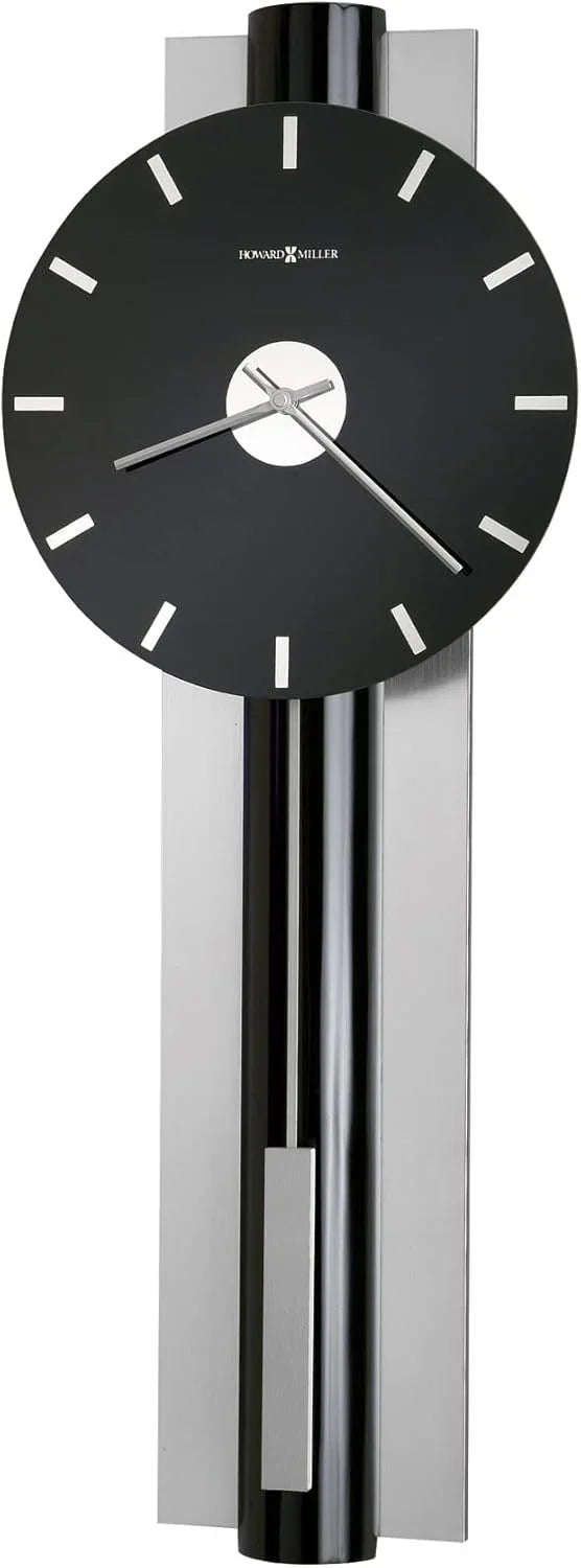 Wall-mounted clock, quartz movement, battery-powered, pointer-style analog display, rectangular pendulum, decorative sturdy frame, nickel-plated surface, wall-mounted installation, perfect home decoration alarm clock M7339
