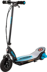 An electric scooter suitable for children over 8 years old - 100-watt hub motor, 8-inch inflatable tires, maximum speed of 11 miles per hour, maximum running time of up to 60 minutes, suitable for users weighing no more than 120 pounds.