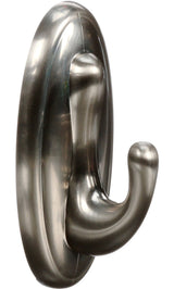 Large Traditional Decorative Utility Hook, Brushed Nickel
