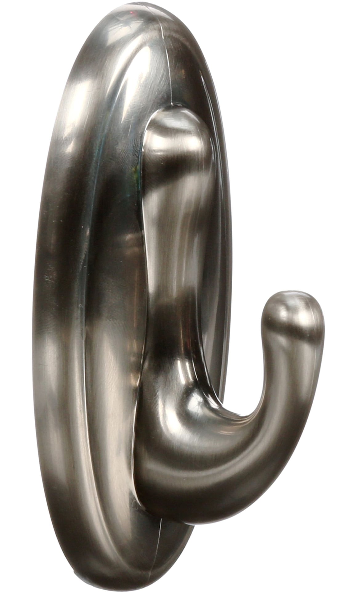 Large Traditional Decorative Utility Hook, Brushed Nickel