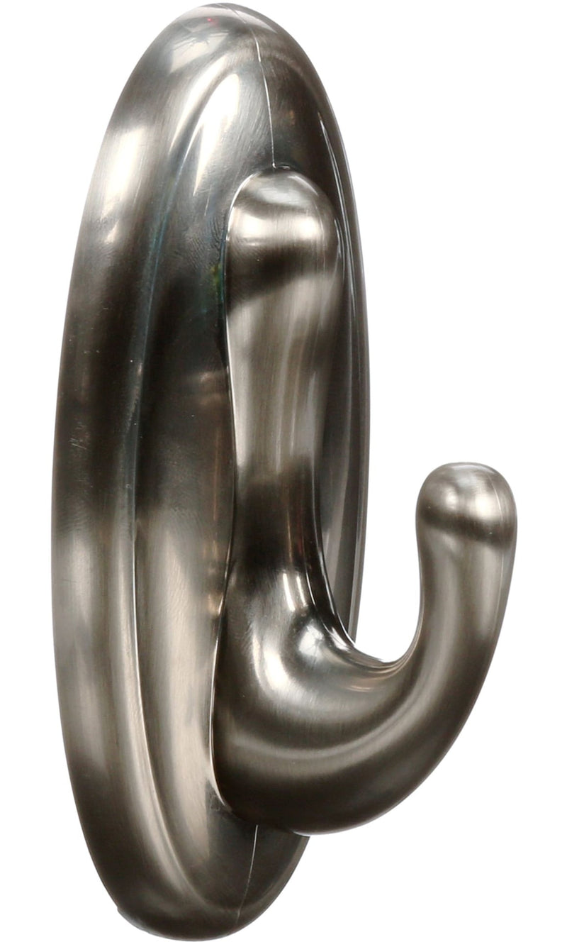 Large Traditional Decorative Utility Hook, Brushed Nickel G7487