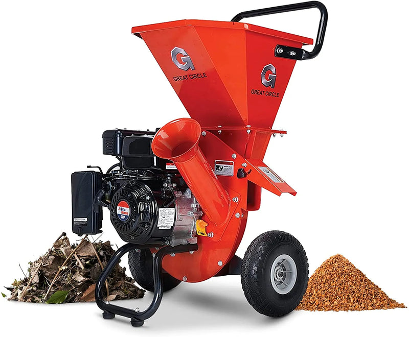 Wood Chipper Shredder Mulcher Heavy Duty Gas Powered Y9338