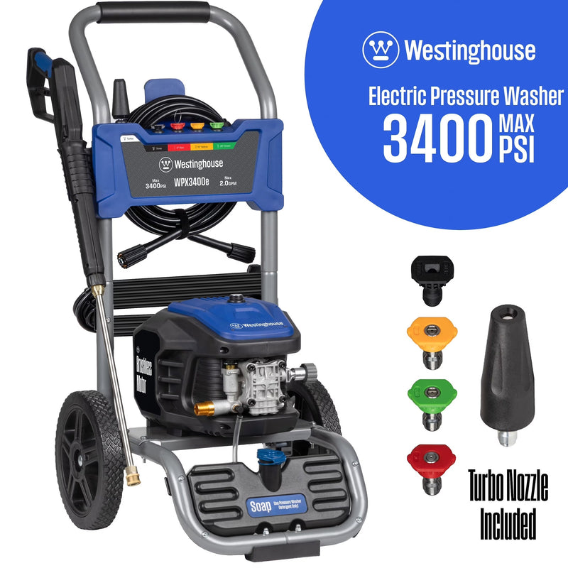 Westinghouse 3400 PSI at 2 GPM Electric Powered Pressure Washer A3830