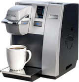 Commercial office single-cup K-Cup coffee machine, silver version