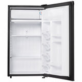 Designer 3.2 cu. ft. Compact Refrigerator with Freezer – Black