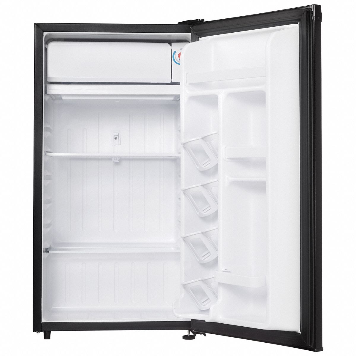 Designer 3.2 cu. ft. Compact Refrigerator with Freezer – Black