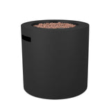Aegean Steel Propane Fire Pit Hidden Tank in Black, 24-in