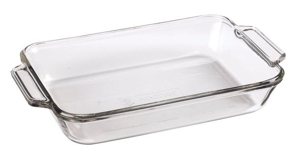 Glass Rectangular Utility Dish, 2-L D9695